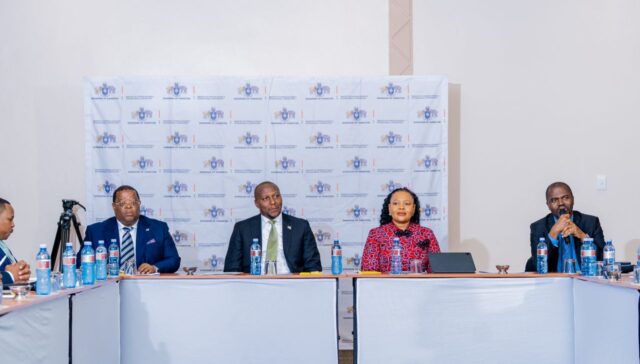 Minister of Foreign Affairs and International Cooperation Senator Pholile Shakantu and Prime Minister Russell Mmiso Dlamini during the Consultative Programme for Ambassadors at Royal Villas in Ezulwini on April 29, 2026.