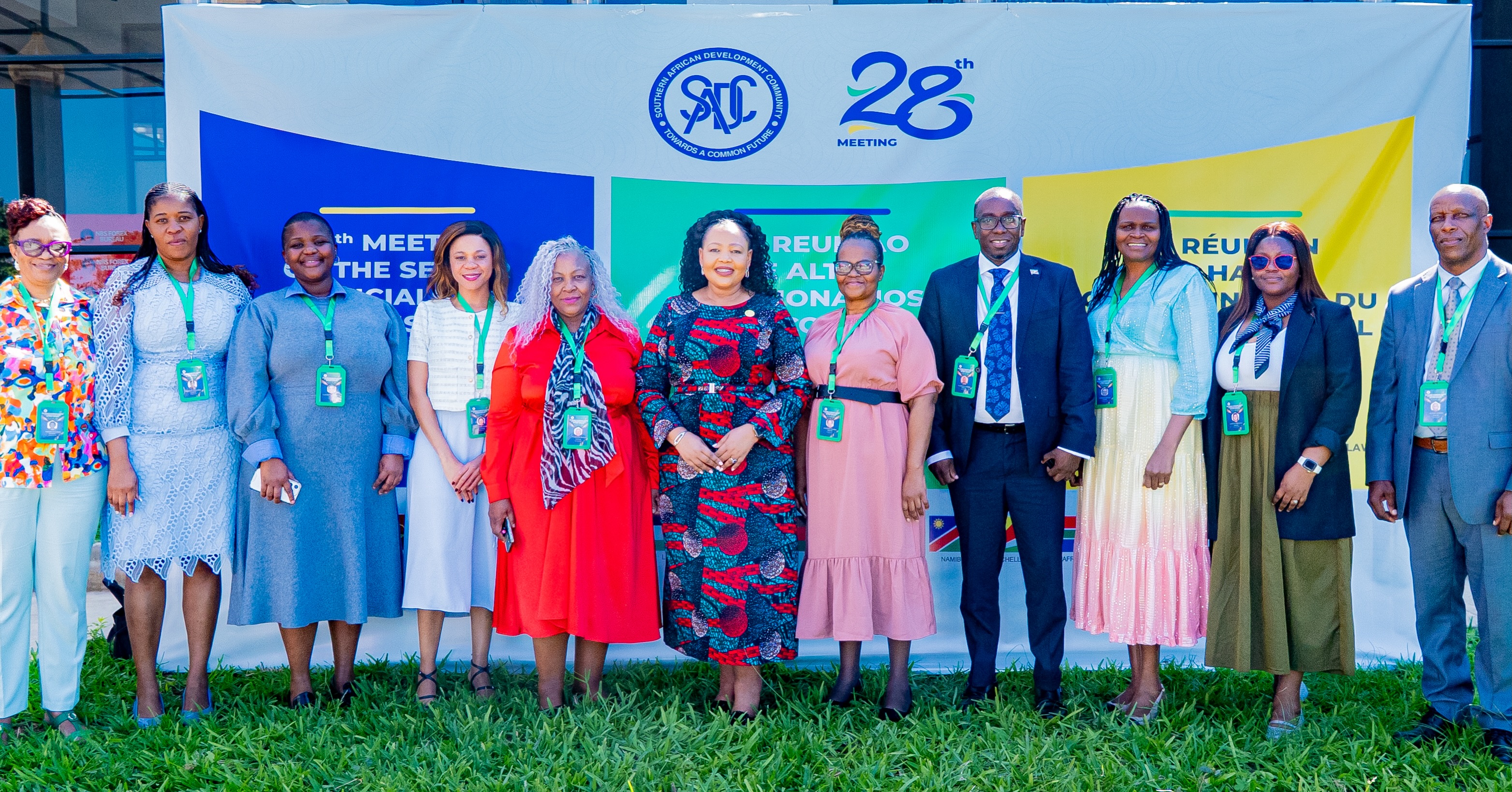 Foreign Affairs Minister Senator Pholile Shakantu (centre) with the Eswatini delegation at the 28th Meeting of the SADC Ministerial Committee of the Organ on Politics, Defence and Security Cooperation in Malawi. The delegation included senior officials from the Ministry of Foreign Affairs, Ministry of Justice, Ministry of Defence, Royal Eswatini Police, and diplomatic missions.