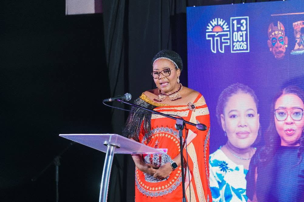 Eswatini Tourism Authority Board Chairperson Penelope Mkhwanazi, who represented the minister at the official launch of the inaugural October International Theatre Festival at the Eswatini Theatre Club in Mbabane on Thursday, September 10, 2026.