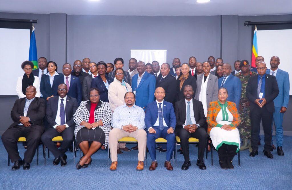 His Royal Highness Prince Sicalo, Principal Secretary in the Ministry of Defence, with SADC and Eswatini senior officials during engagements on the Kingdom’s preparations for the 2026/2027 chairship of the SADC Organ on Politics, Defence and Security Cooperation.